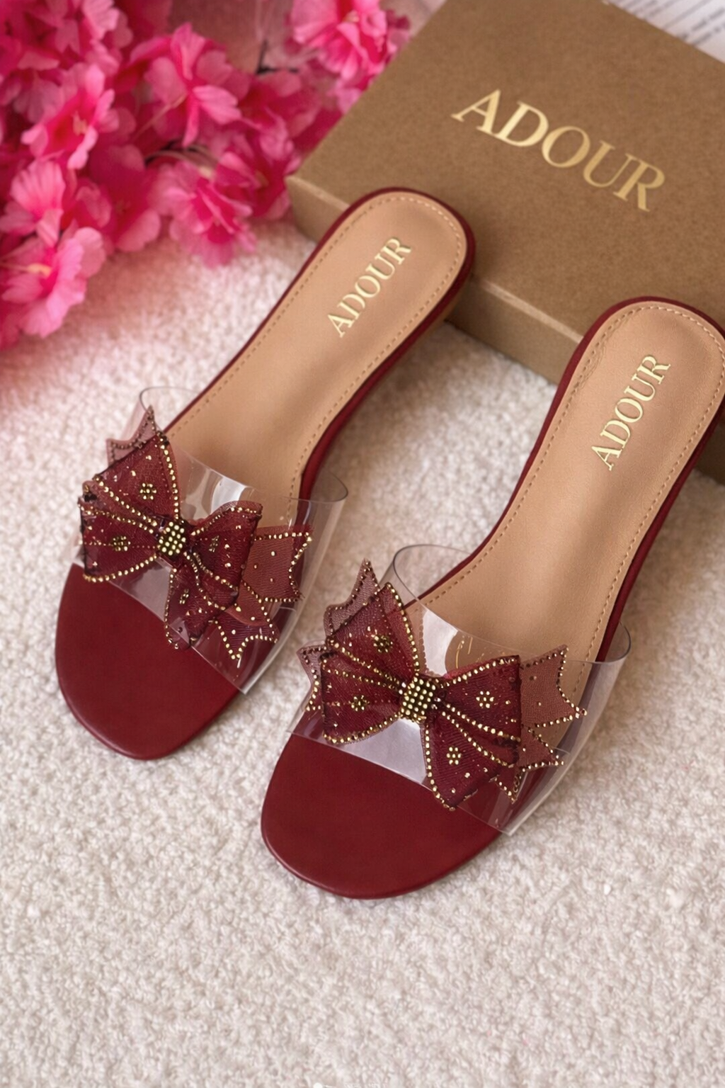 Adour Fancy Slipper S3 Maroon
