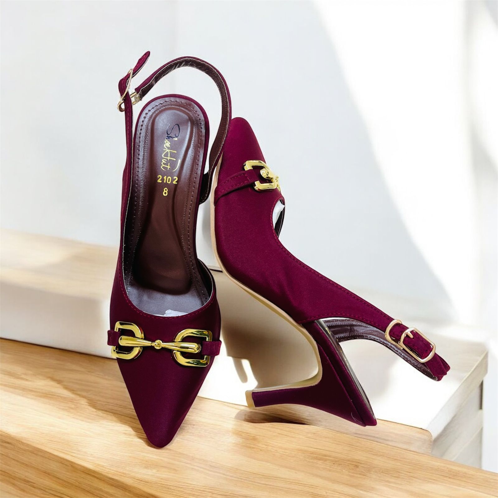 Adour Classic Bow Slingback SD2 Maroon