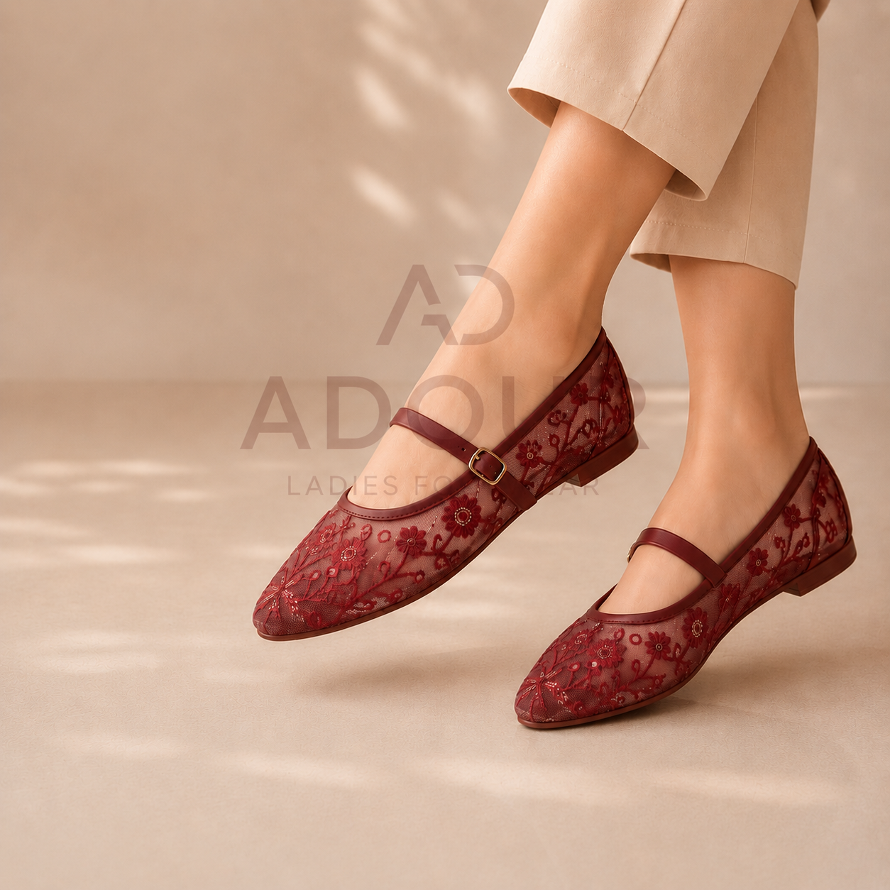 Adour Shoes WS02 Mahroon
