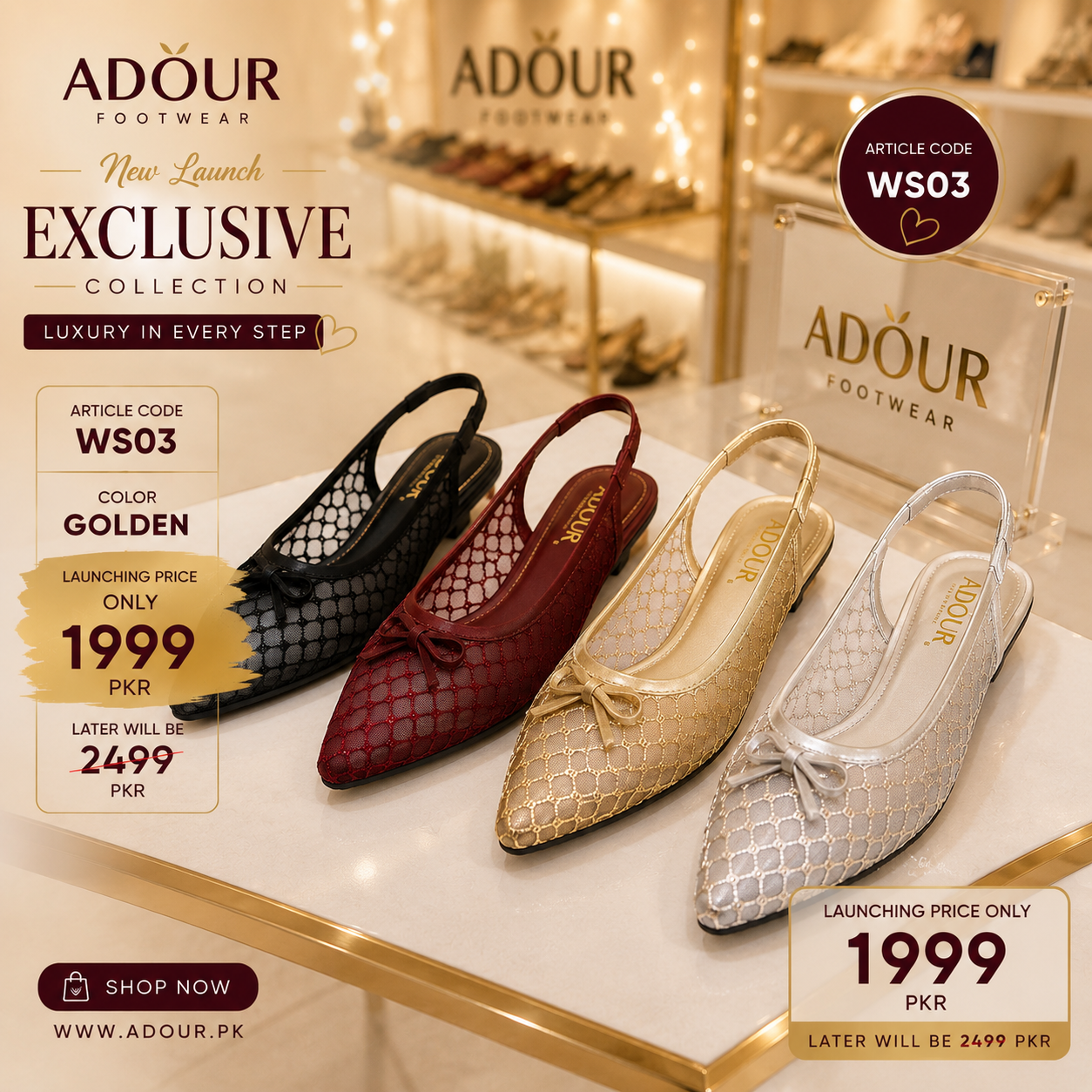 Adour Shoes WS03