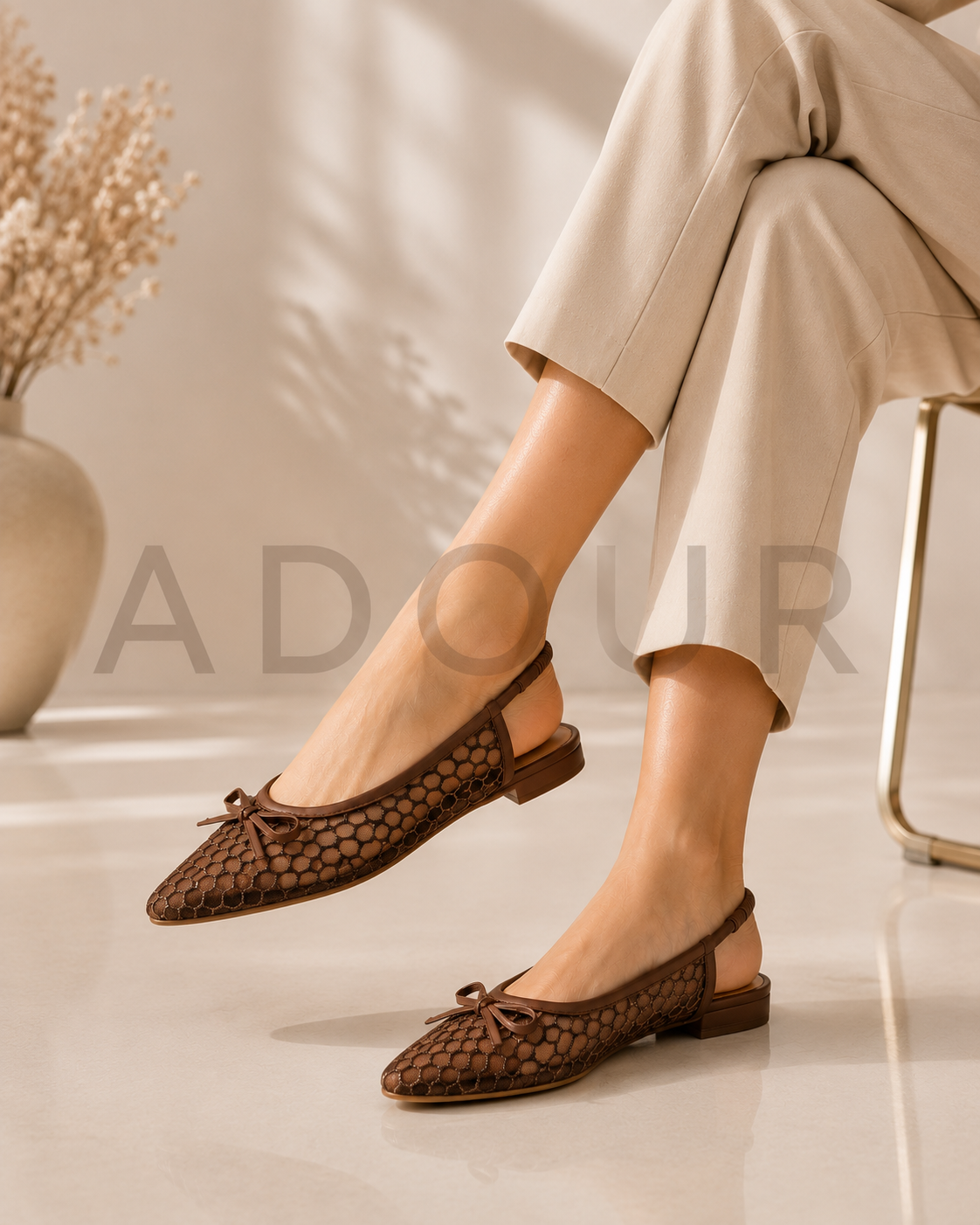 Adour Shoes WS03 Brown
