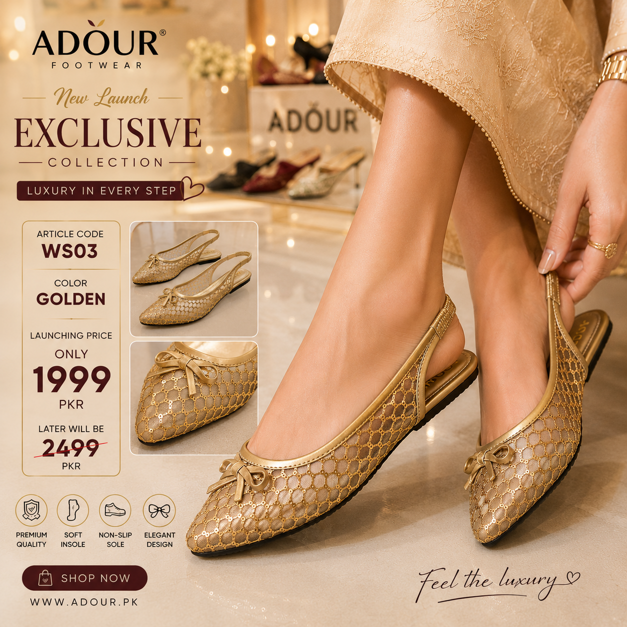 Adour Shoes WS03