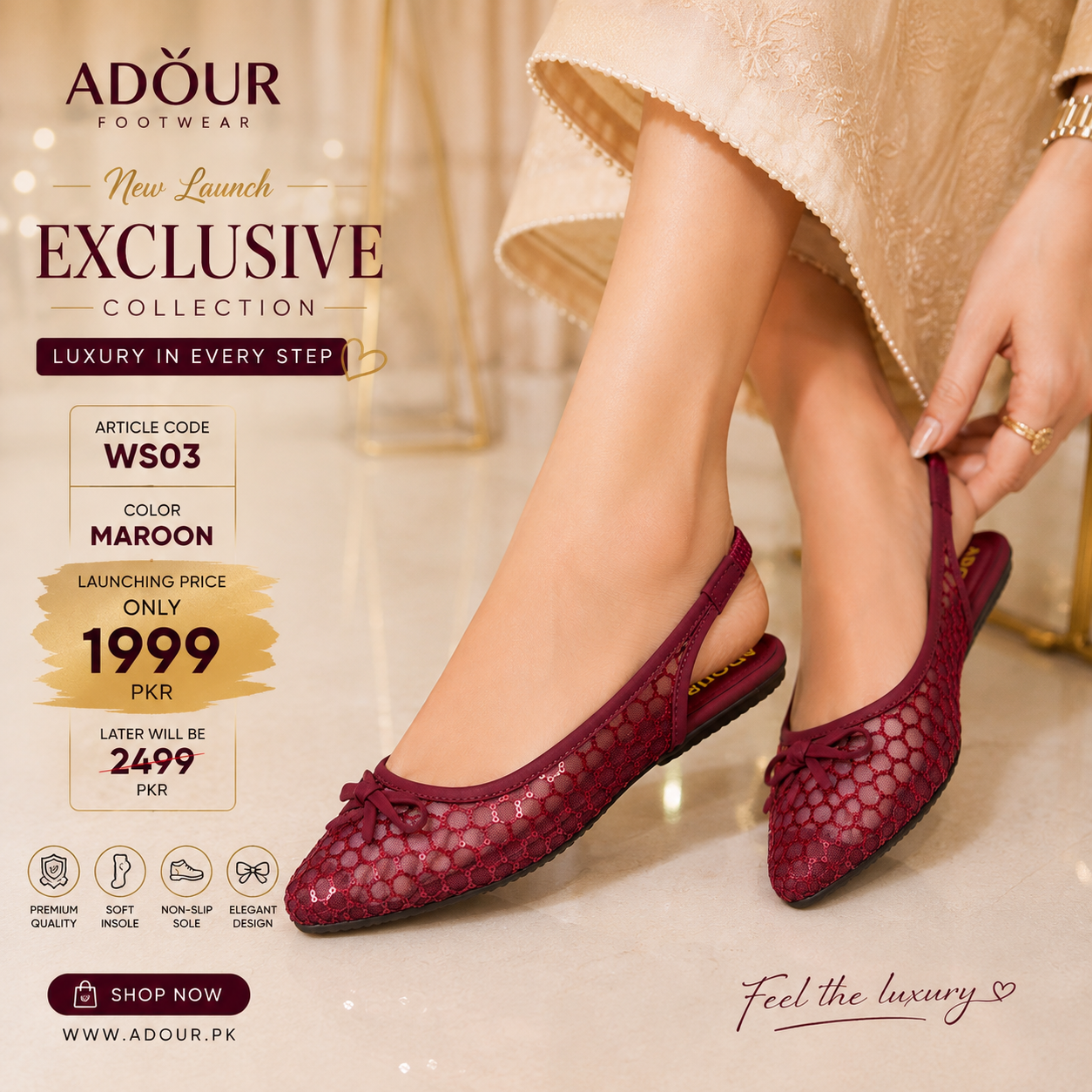 Adour Shoes WS03