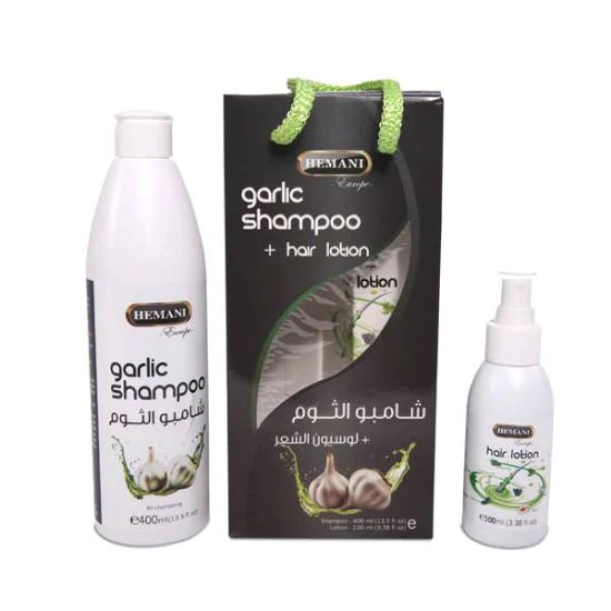 Garlic Shampoo + Hair Lotion - Hemani