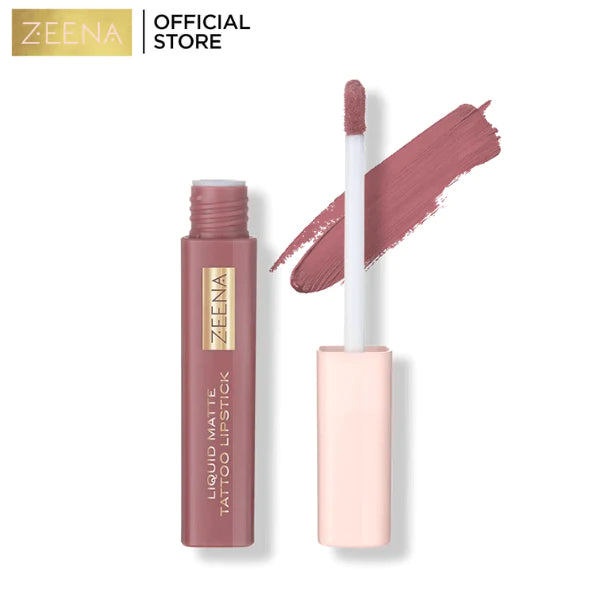 Zeena Liquid Matte Tattoo Lipstick - 20 Rosy Nude