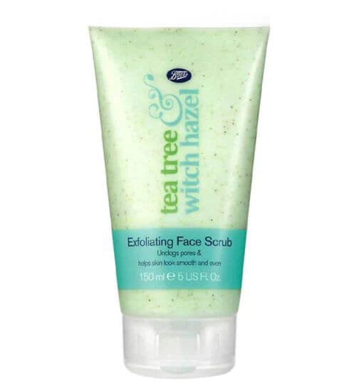 Boots Tea Tree & Witch Hazel Exfoliating Face Scrub 150ml