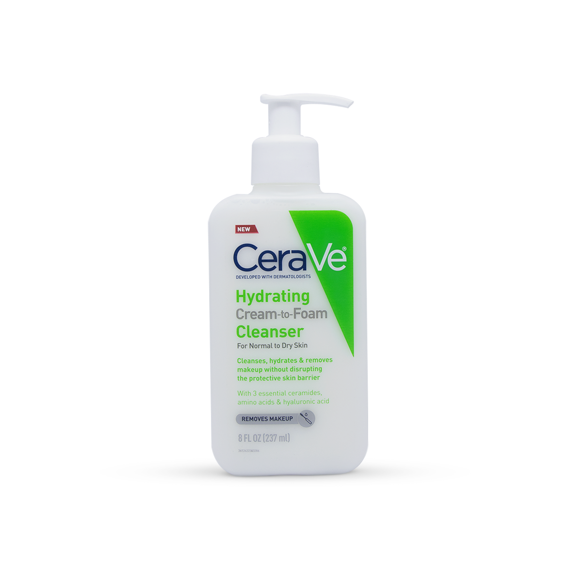 Cerave Hydrating Cream To Foam Cleanser For Normal To Dry Skin 237Ml