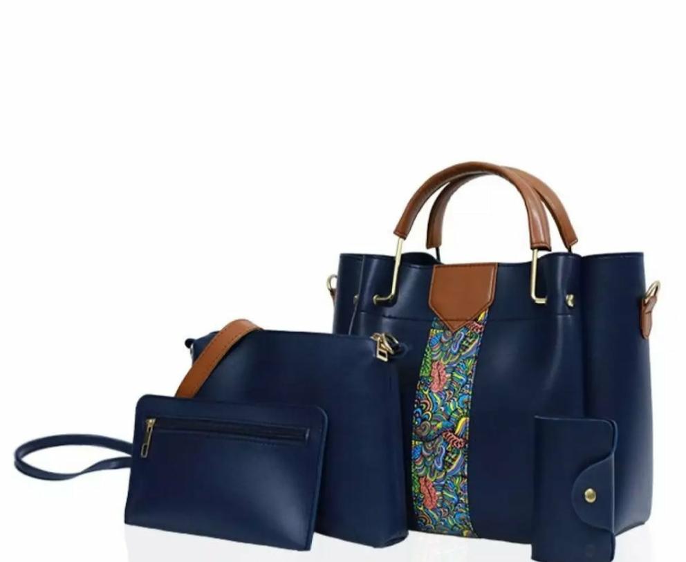 CAPRI 4 PIECE BLUE HANDBAG