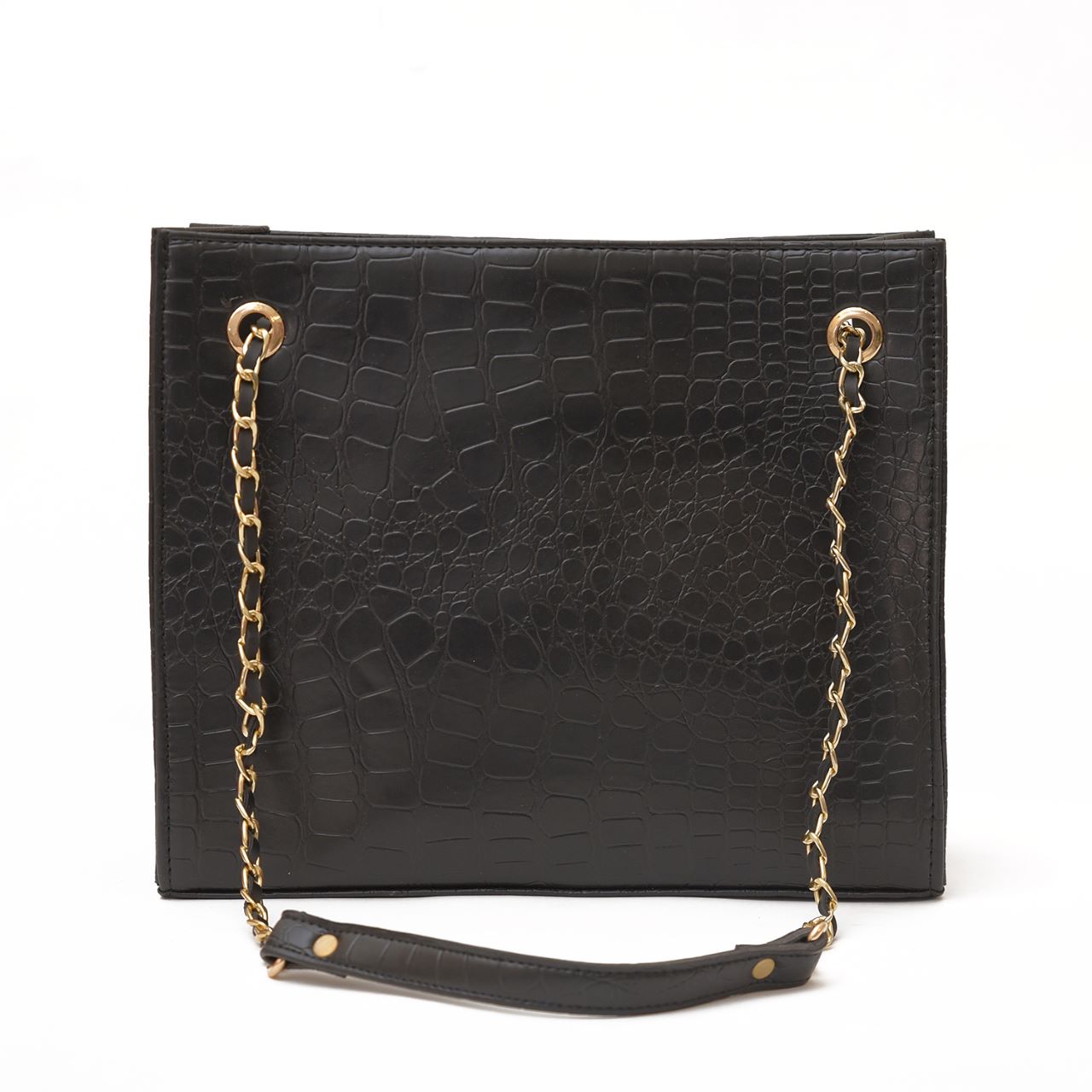 CROCODILE TOTE Black