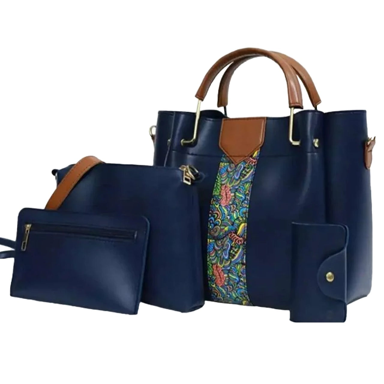 CAPRI 4 PIECE BLUE HANDBAG