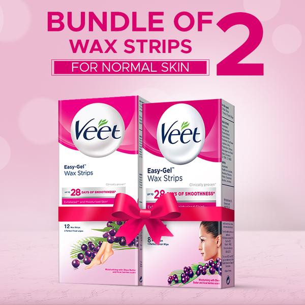 Veet Wax Strips for Normal Skin - 24 strips