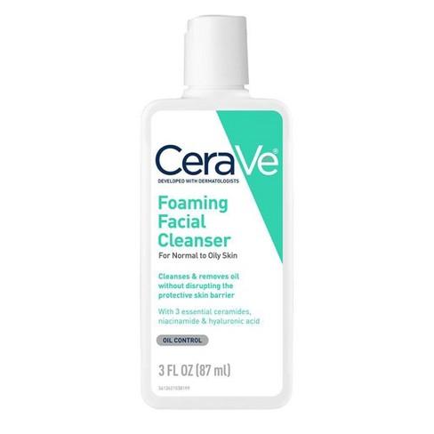 Cerave Foaming Facial Cleanser For Normal To Oily Skin 87Ml