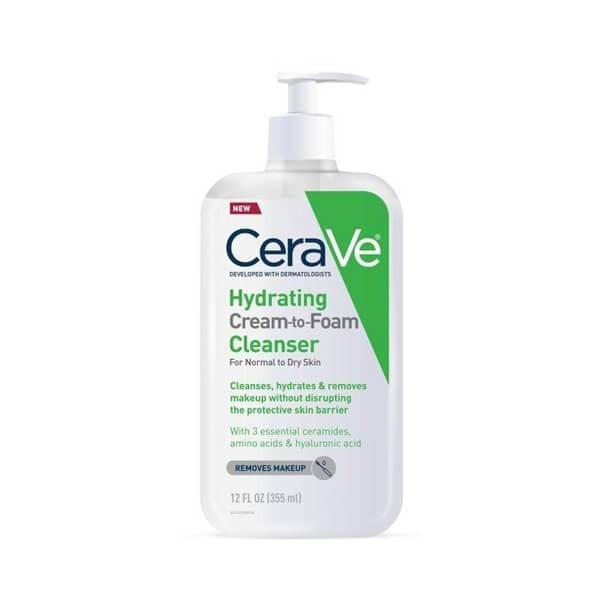 Cerave Hydrating Cream To Foam Cleanser Normal To Dry Skin 355Ml