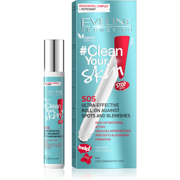 Clean Your Skin Effective Roll On Against Spots 15ml - Eveline