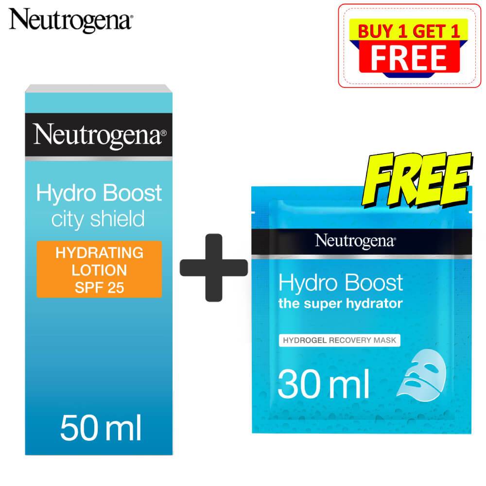 Neutrogena Hydro Boost City Shield Hydrating Lotion + Free Hydro Boost Mask