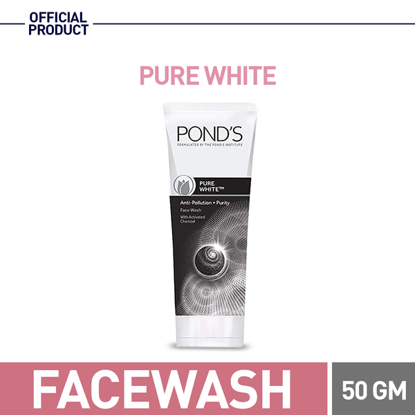 Pure White Anti Pollution Purity Face Wash 50g - POND'S