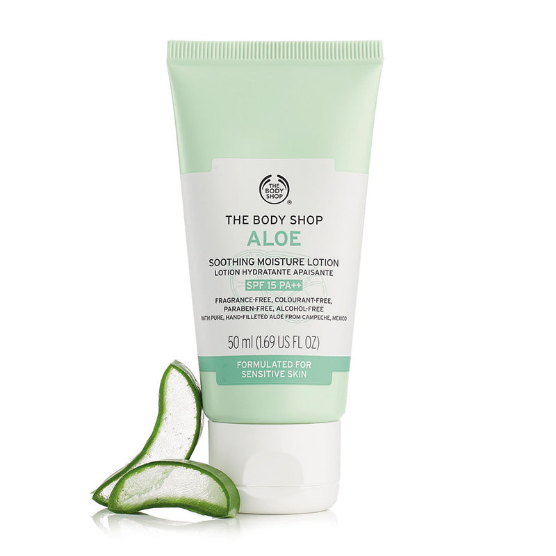 SPF15 Aloe Soothing Moisture Lotion 50ml - The Body Shop